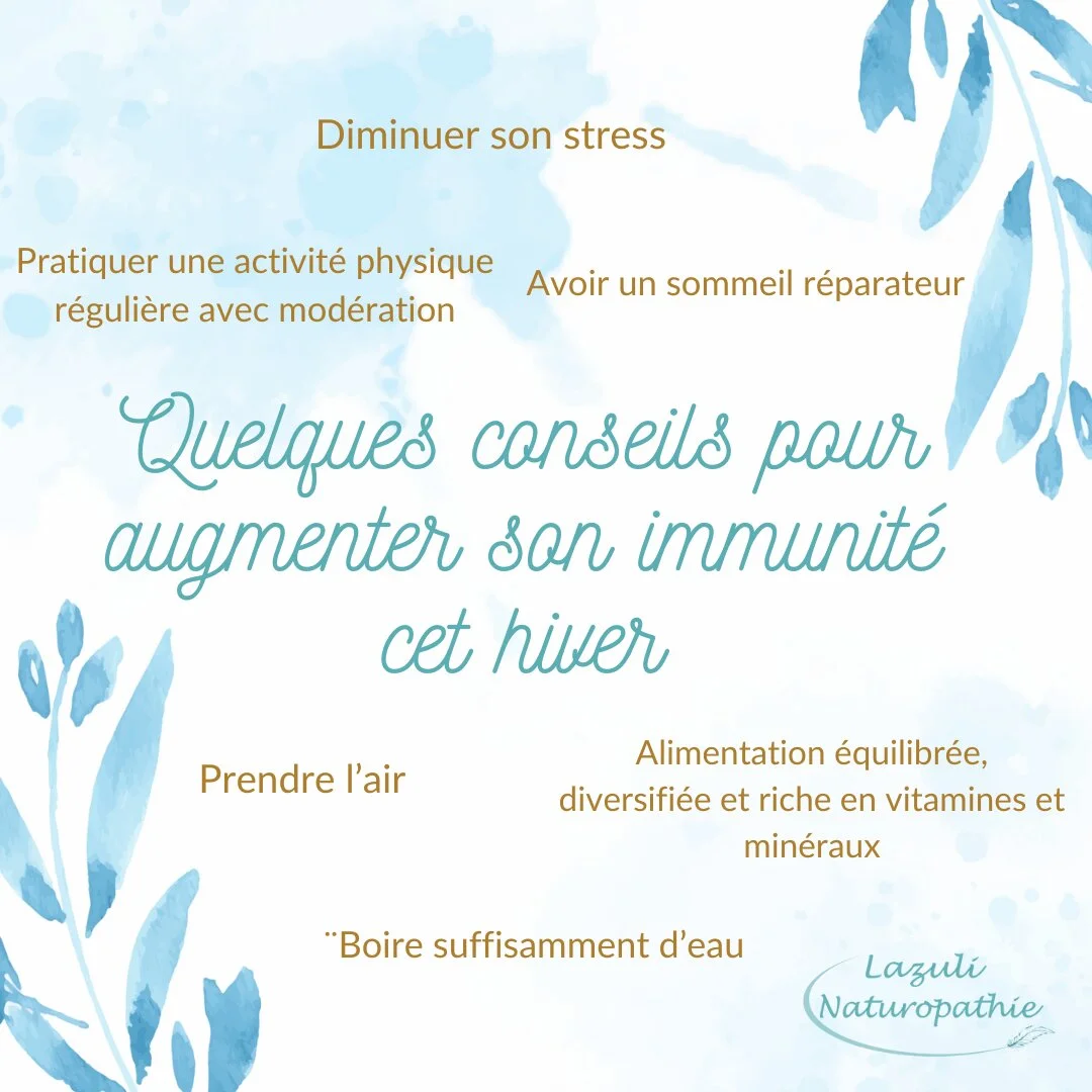 conseils pour augmenter son immunité avant l'hiver